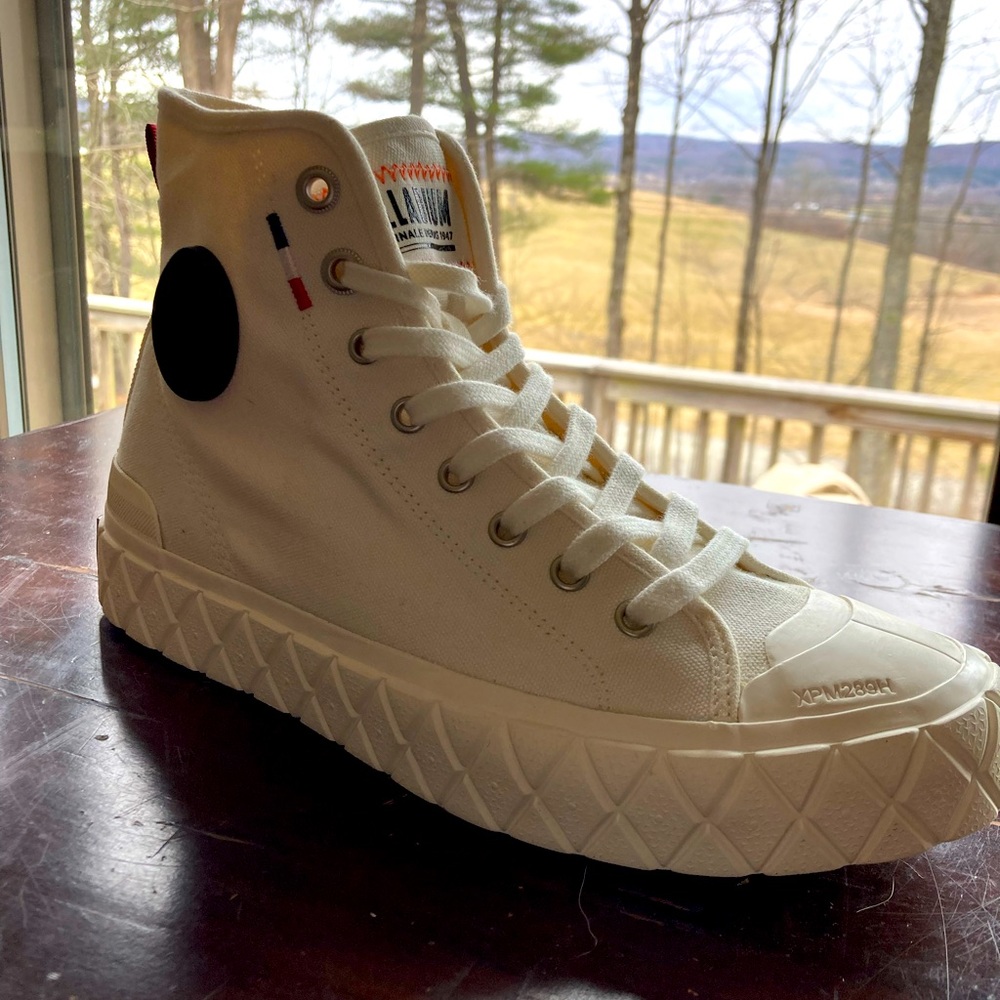 *New* Palladium Hightop Canvas Sneakers.